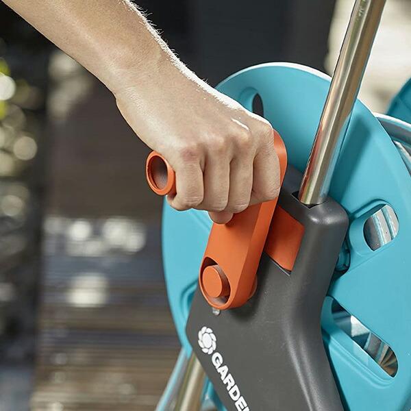 GARDENA散水ホース用手巻きリールオレンジ GARDENA ホース ホースリール 20m 散水ホース 洗車ホース 水撒きホース