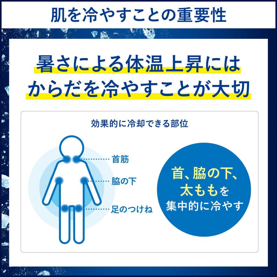 ビオレ 冷タオル 無香性 5本入×24パック(120本) 個包装 日本製 冷却 ひんやり 熱中症対策 暑さ対策 首かけ 厚手 持ち運び ウォーキング スポーツ観戦 花王_4