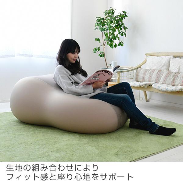 山善（YAMAZEN） ビーズソファー 特大 BS60-1140-T マイクロビーズ