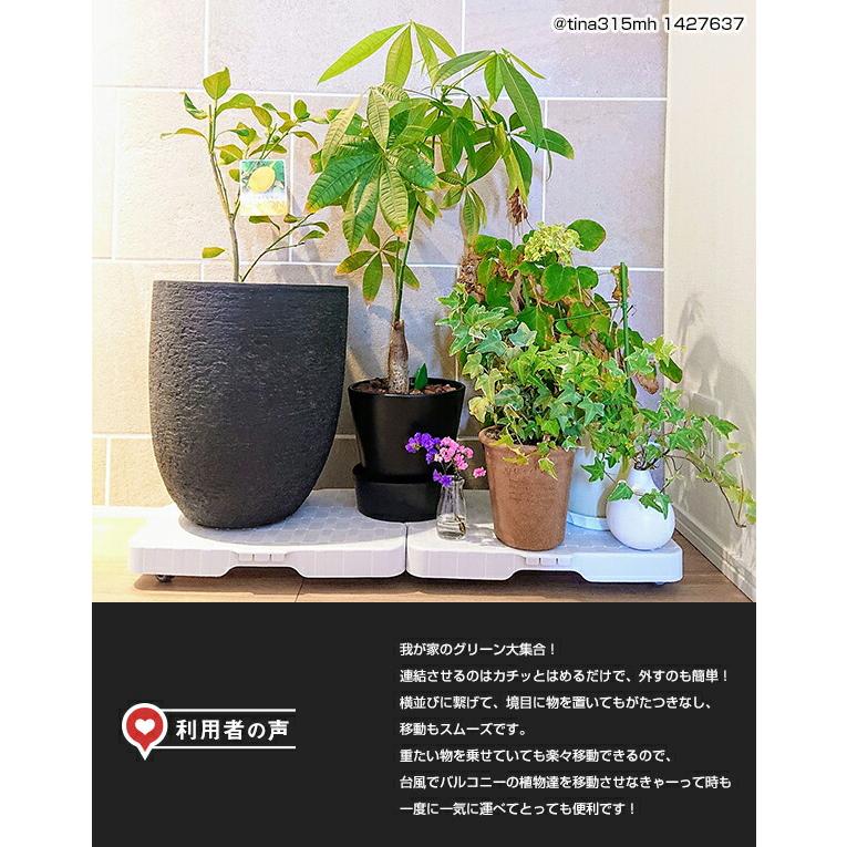 山善（YAMAZEN） 縦にも横にも連結できる 家庭用平台車 スマートフロア