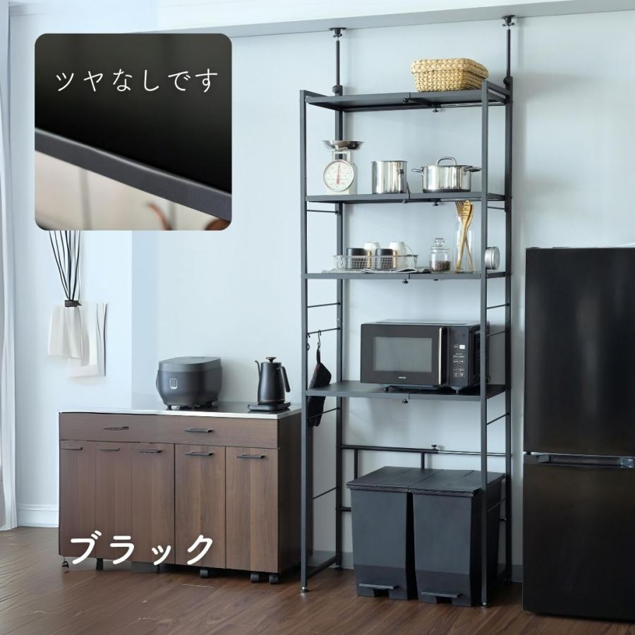 山善 レンジ台 レンジボード 突っ張り ゴミ箱上ラック キッチン 山善 レンジ台 レンジボード 突っ張り ゴミ箱上ラック キッチン