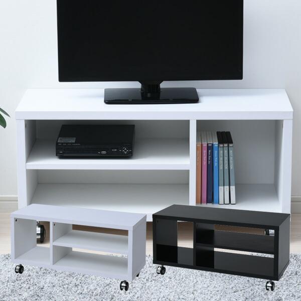 テレビ台 キャスター付き 幅80 おしゃれ SKTV-800 シンプル テレビボード 木製 コンパクト テレビボード リビング コーナーラック 32インチ 山善（Yahoo!・くらしのeショップ）