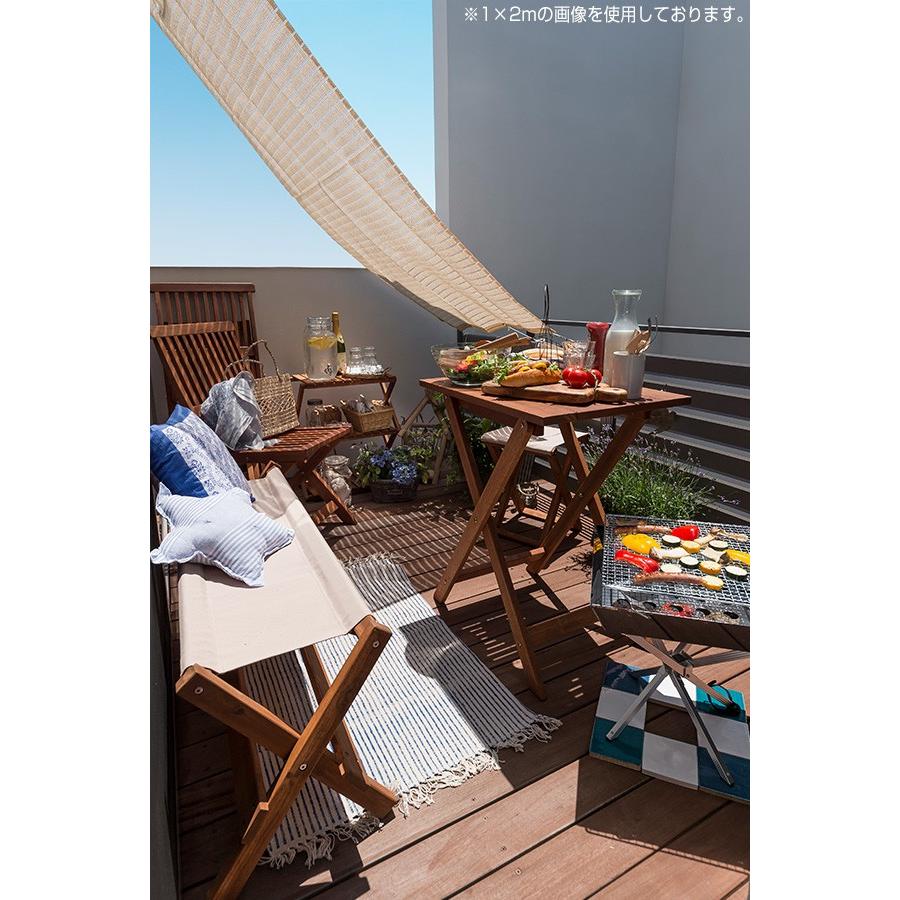 山善（YAMAZEN） 日よけシェード サンシェード 庭 2×2m 2枚セット BRGS