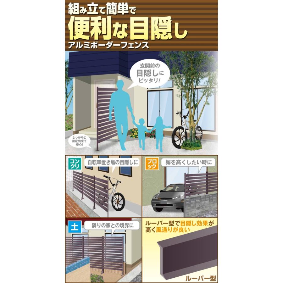 フェンス Diy おしゃれ アルミ ボーダーフェンス 幅90高さ180 Kabf くらしのeショップ 通販 Paypayモール