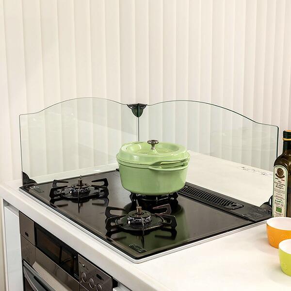日本製 レンジガード Ir 800 コンロガード おしゃれ ガラス ガスコンロ ビルトインコンロ Ih システムキッチン 油はねガード 強化ガラス L字型 最大80 Offクーポン