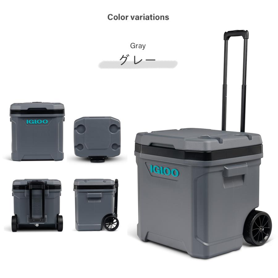 IGLOOキャスター付き58Ｌクーラーボックスおまけ付き igloo（イグルー） クーラーボックス 2018 大型 大容量 58L キャスター