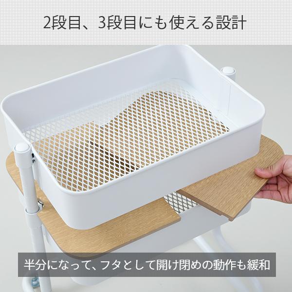 山善（YAMAZEN） トローリーの天板 フタのみ販売 バスケットトローリー