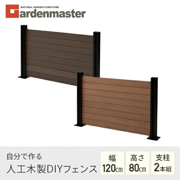 フェンス Diy おしゃれ 人工木 クローズ 幅1cm 高さ80cm アルミ支柱2本 Kmfs 80 Wpc1x4 11br 8 くらしのeショップ 通販 Paypayモール
