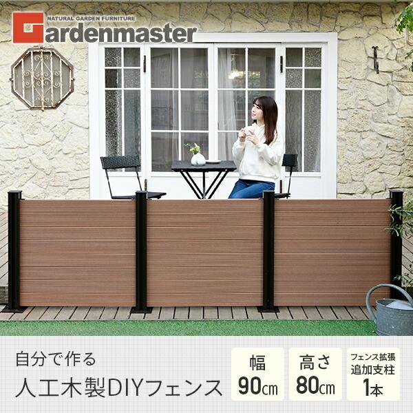 フェンス Diy おしゃれ 人工木 クローズ 幅90cm 高さ80cm フェンス拡張 アルミ支柱追加用1本 Kmfs 801 Wpc1x4 8br 8 くらしのeショップ 通販 Paypayモール