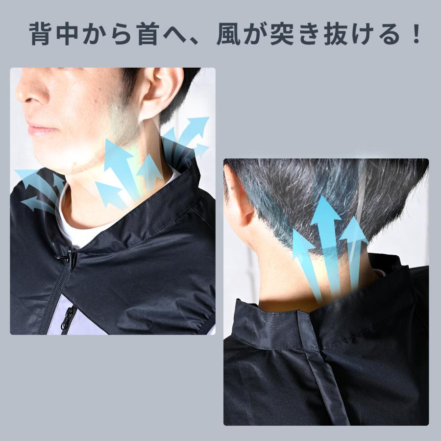 新品　空調服　KAZEfit カゼフィット ＬＬ　ファン付 バッテリー付 空調ウェア AWS2 空調ウェア ファン付きウェア KAZEfit カゼフィット ベスト バッテリー