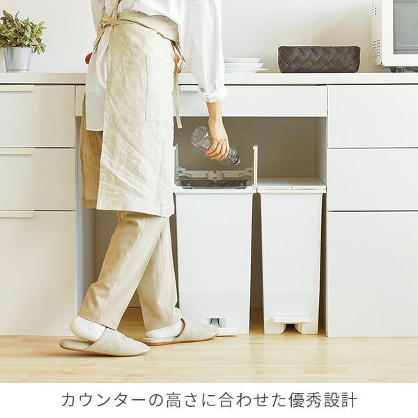 RISU（リス） ゴミ箱 SOLOW ソロウ ペダルオープン ツイン 35L GSLW003