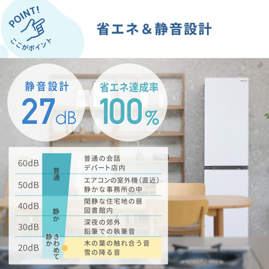 山善（YAMAZEN） 冷蔵庫 小型冷蔵庫 一人暮らし 二人暮らし スリム 2