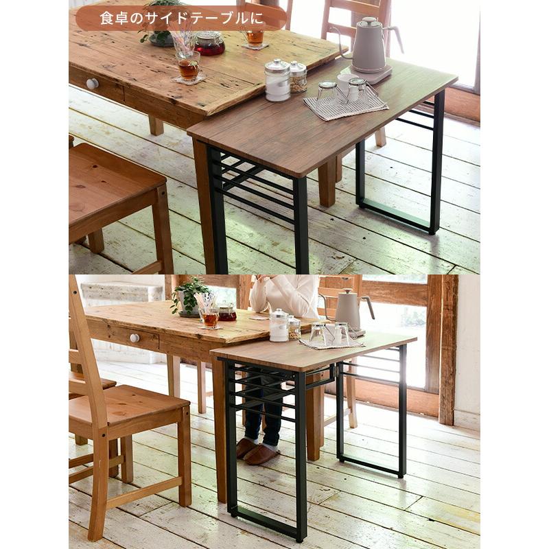 山善（YAMAZEN） 折りたたみテーブル 完成品 幅90 奥行45 高さ70