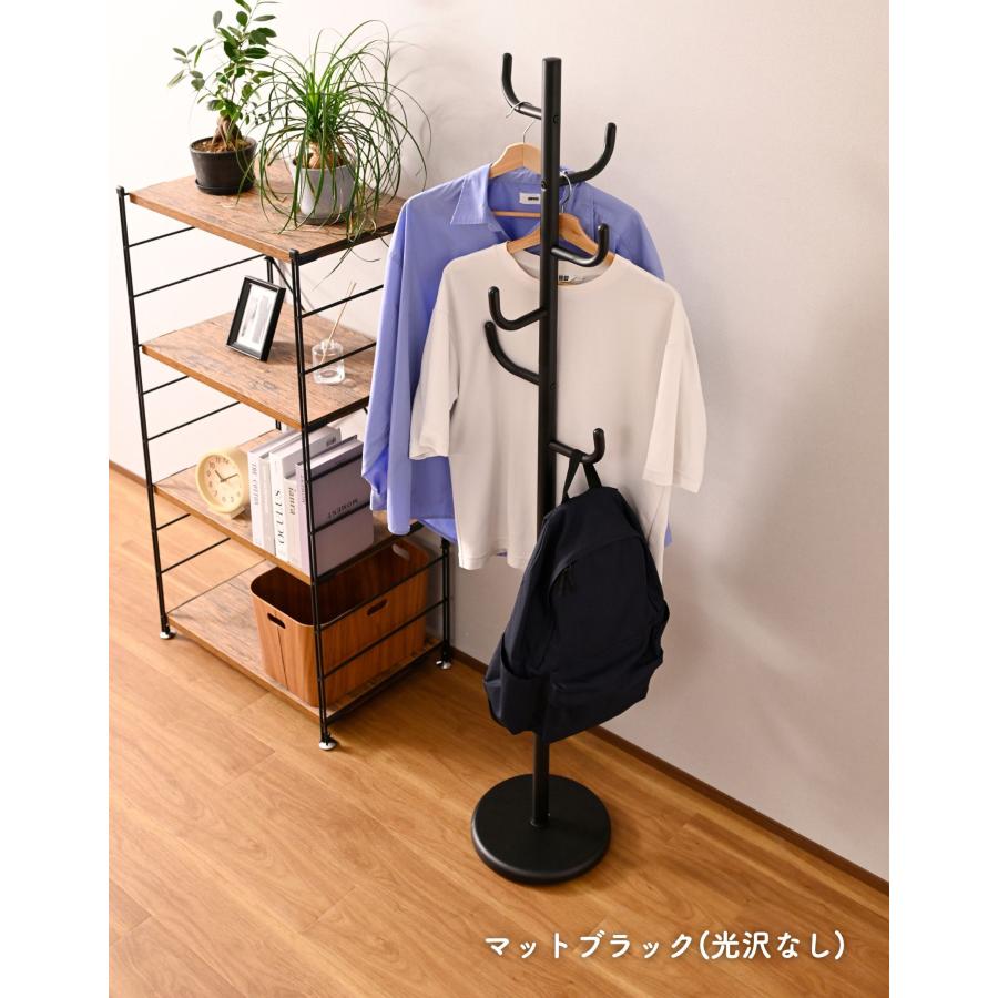 山善（YAMAZEN） ポールハンガー ハンガーラック スリム コート掛け