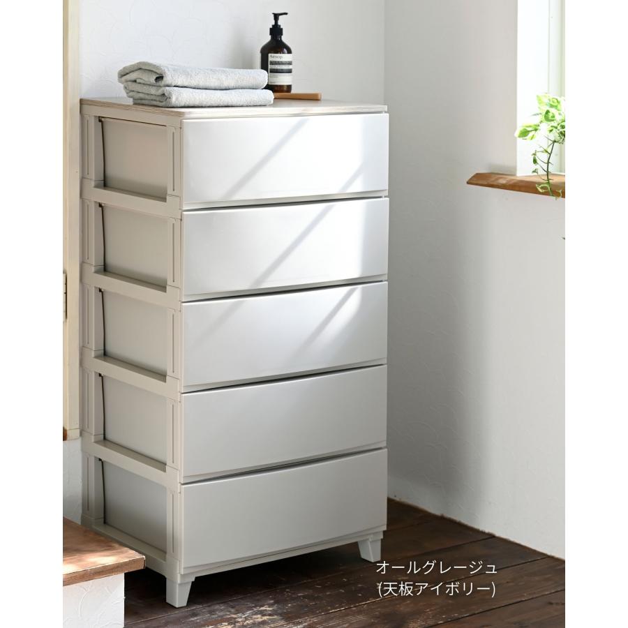 SANKA チェスト 木製 天板付き 衣装ケース 収納ケース ルームス スリム