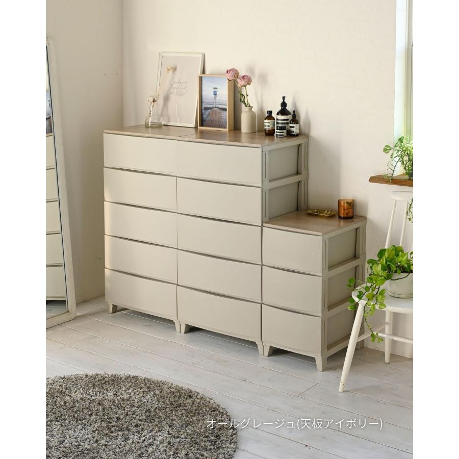 SANKA チェスト 木製 天板付き 衣装ケース 収納ケース ルームス ワイド