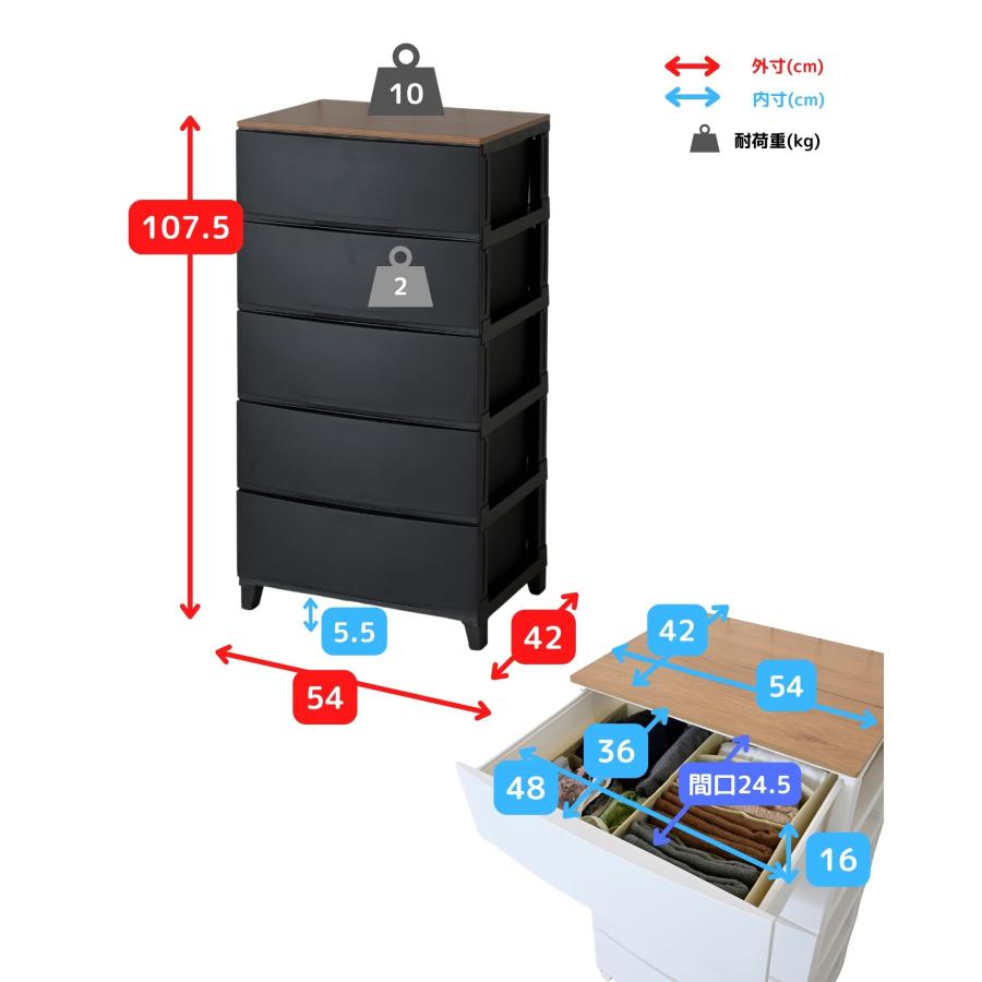 SANKA チェスト 木製 天板付き 衣装ケース 収納ケース ルームス ワイド