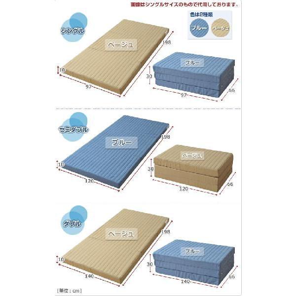 ZINUS 三つ折り 低反発 マットレス シングル 厚さ8cm Tri-Fold