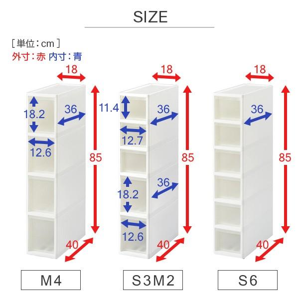 JEJアステージ 隙間収納 18cm ストッカー LI-M4/S3M2/S6 クリア スリム