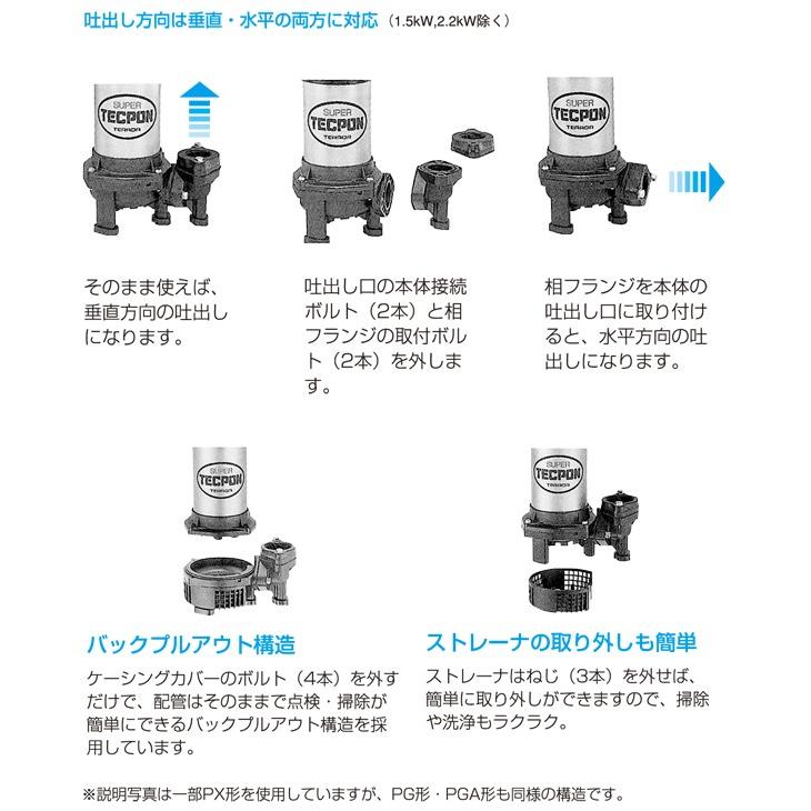 寺田ポンプ ステンレス製 汚水用水中ポンプ PG-250 小型 軽量