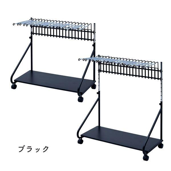 【特価商品】山善(YAMAZEN) スラックスハンガー キャスター付き 20本 山善（YAMAZEN） 高さが変えられる スラックスハンガー 20本