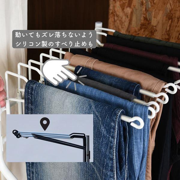 山善（YAMAZEN） 高さが変えられる スラックスハンガー 20本
