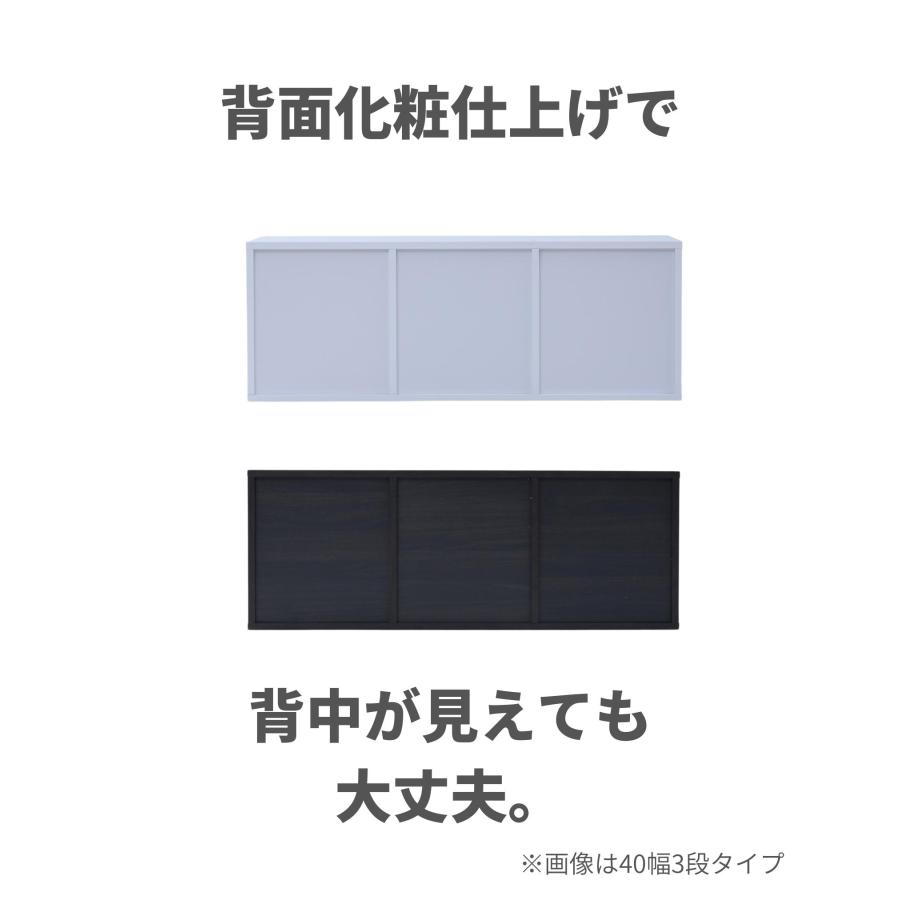 山善（YAMAZEN） たてよこ使える A4 カラーボックス 4段 幅40 奥行29