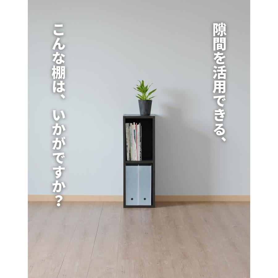 山善 隙間収納 カラーボックス A4 2段 スリム 幅25 奥行29 高さ 山善 隙間収納 カラーボックス A4 2段 スリム 幅25 奥行29 高さ