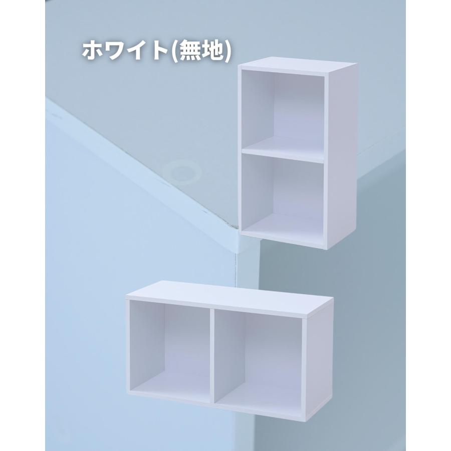 山善（YAMAZEN） たてよこ使える A4 カラーボックス 2段 幅40 奥行29