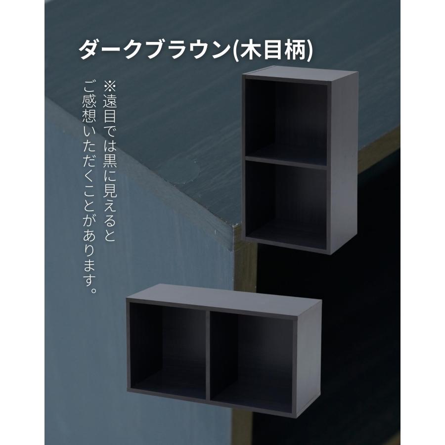 山善（YAMAZEN） たてよこ使える A4 カラーボックス 2段 幅40 奥行29