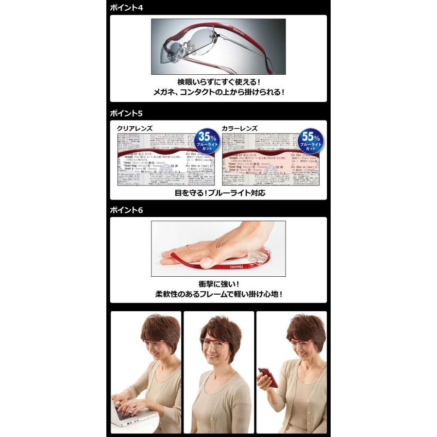 Hazuki（ハズキルーペ） 正規品 コンパクト レンズ10年保証 拡大率1.32