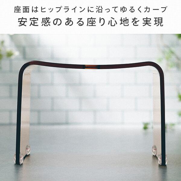 アクリル　バスチェア　風呂椅子 Franktime フランクタイム アクリル バスチェア M(座面高 約25cm