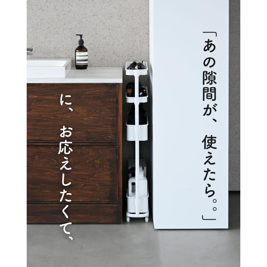 ワゴン キッチンワゴン 収納棚 グレー キャスター付き 中古品 キッチンワゴン 3段 (天板付き) (小物入れ&フック付き) キャスター付き