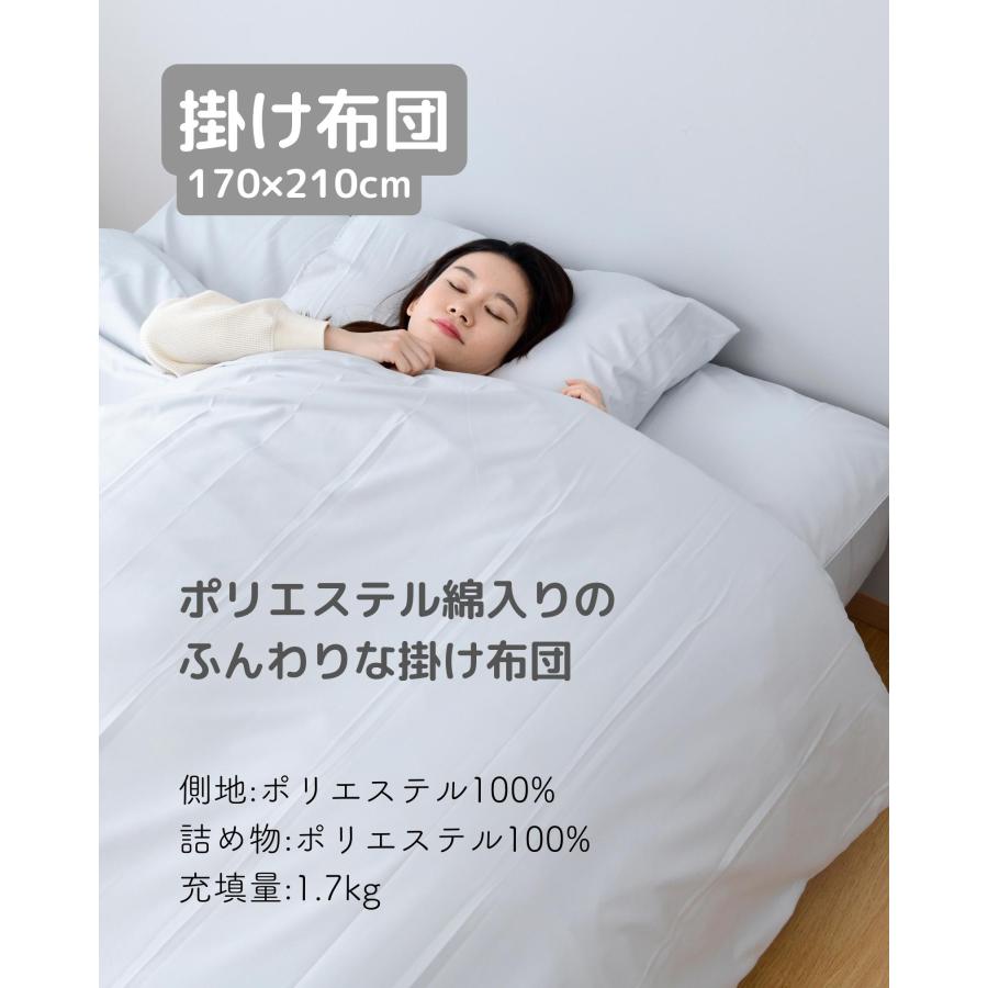 山善（YAMAZEN） 布団セット セミダブル セミダブル布団セット 固綿