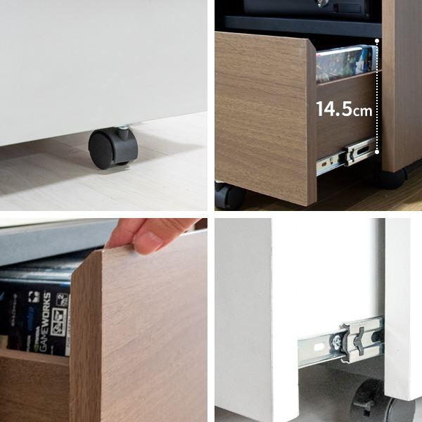 宮武製作所 ゲーム機 収納ラック キャスター付き ゲームラック