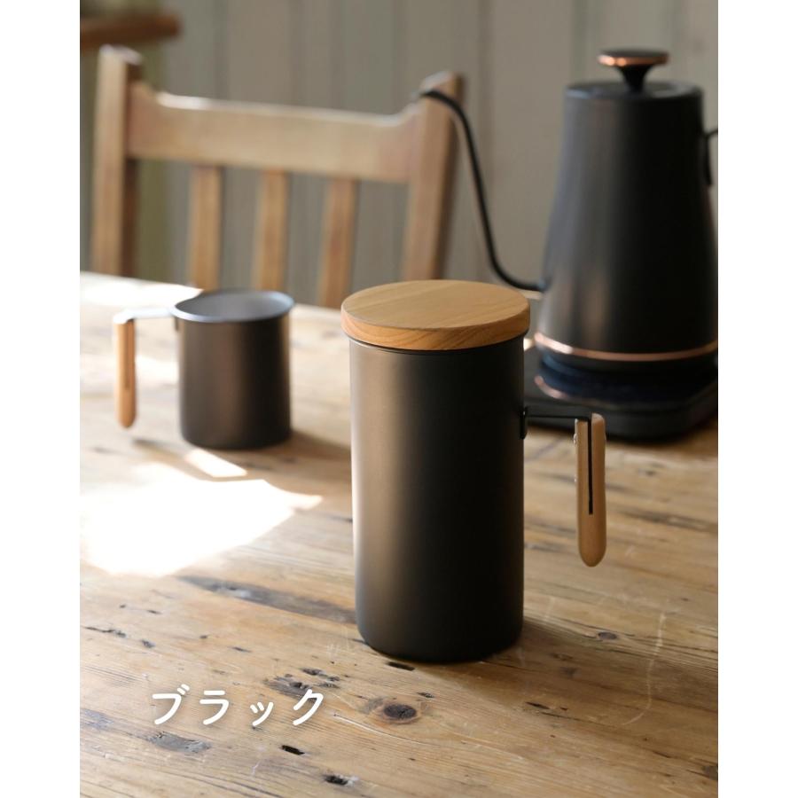 キャニスター ふた付き 200g ステンレス 取っ手付き コーヒー豆 キャニスター ふた付き 200g ステンレス 取っ手付き コーヒー豆