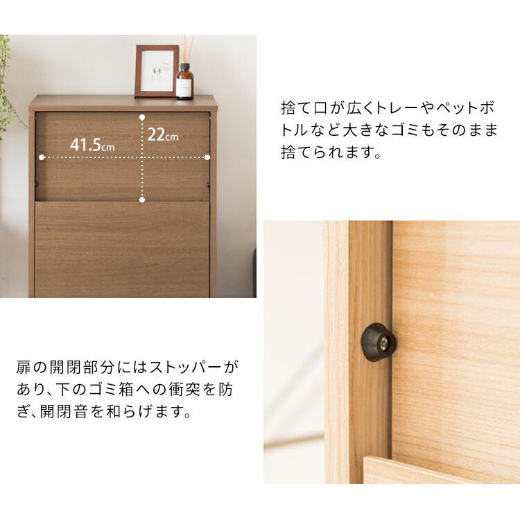 宮武製作所 隠せる ゴミ箱 45リットル 扉式 幅45 奥行き29.5 高さ90cm
