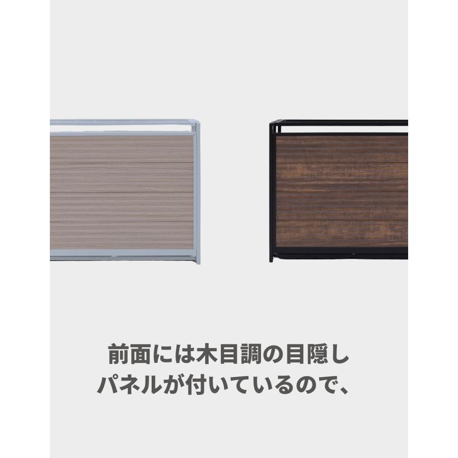 山善（YAMAZEN） ちょっと隠せる 傘立て 24本 アルミ製 折りたたみ 幅