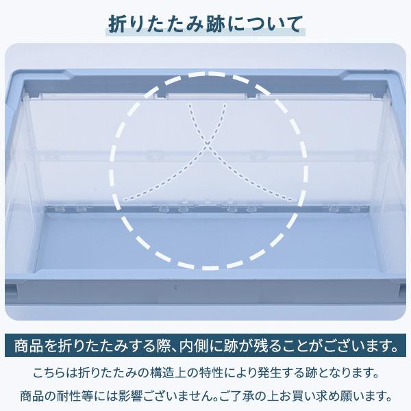 RISU（リス） 折りたたみコンテナ 50L 収納ボックス (側面オープン