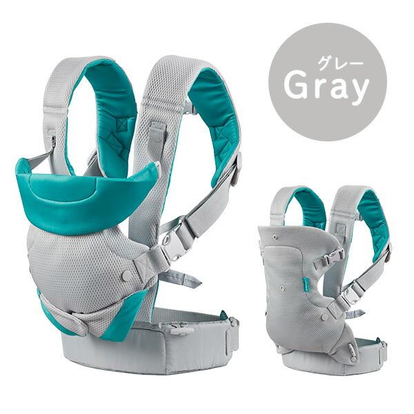 抱っこ紐 LIGHT\u0026AIRY 4WAY (対象 3.6〜14.5kg) 対面 外向き おんぶ ベビーキャリー 赤ちゃん 抱っこひも よだれカバー付き メッシュ素材 おしゃれ 出産祝いの画像