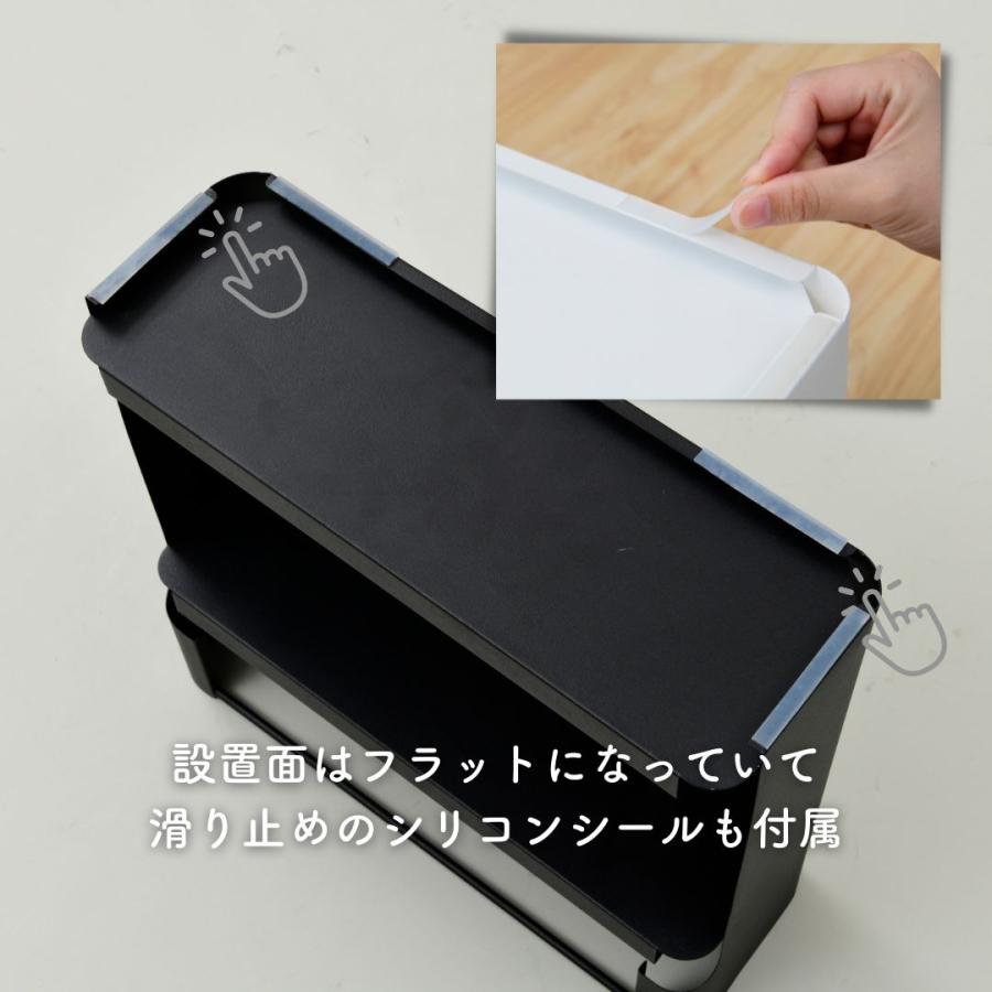 山善（YAMAZEN） ケーブルボックス ルーター 収納ボックス 幅40 奥行