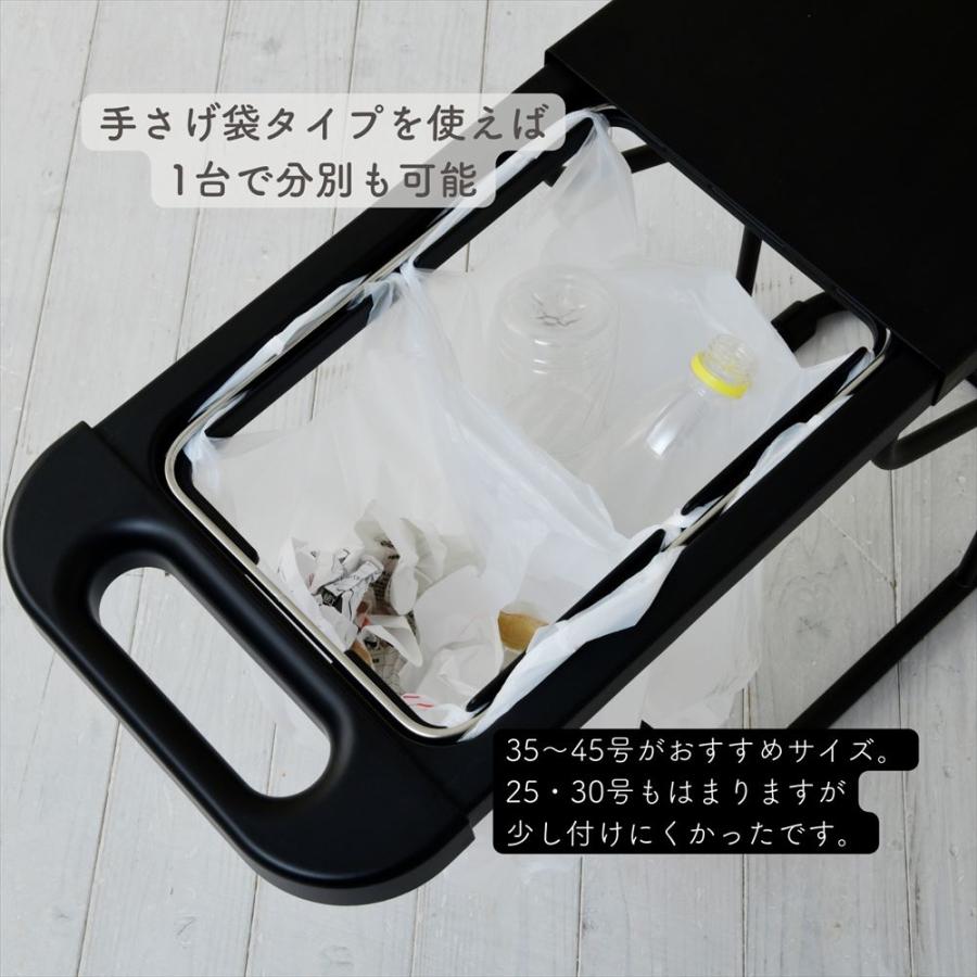 ゴミ箱 フタ付き 分別ゴミ袋ホルダー 30L 45L兼用 幅26 奥行42.7 高さ