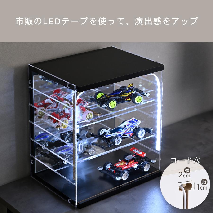 山善（YAMAZEN） 壁掛けできる コレクションケース 扉付き 幅30 奥行