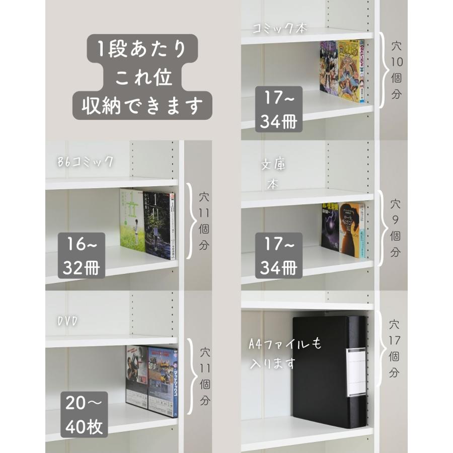山善（YAMAZEN） 本棚 扉付き スリム 幅30タイプ ブックシェルフ