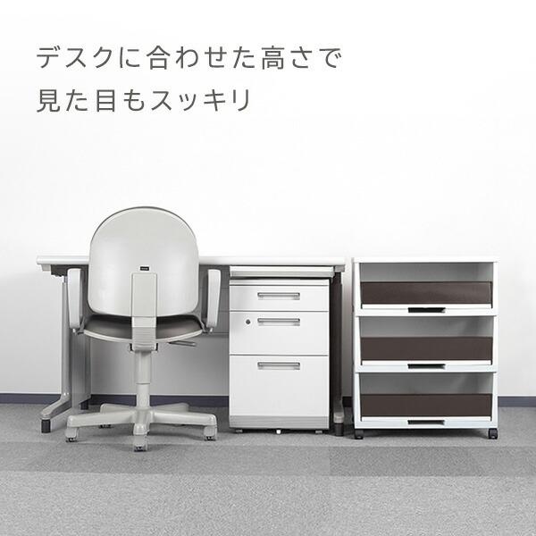 ペーパー分類ボックス 3段 深型 GGYC736 / GGYC737 事務所 オフィス 事務用品 オフィス用品 紙 古紙 コピー用紙 備品 分類 分別 ペーパー分類 キャスター 収納_2