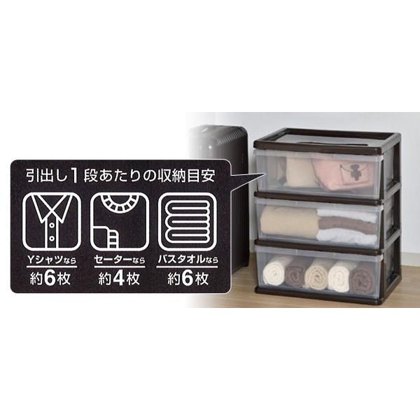 JEJアステージ クローゼットチェスト(幅54cm) 3段 SI-W3 プラスチック