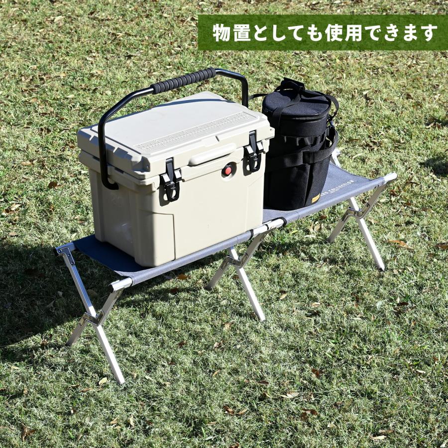 アウトドアチェア 折りたたみ ベンチ アルミ 軽量 2人掛け 耐荷重160kg EXTE-B35 山善 キャンパーズコレクション スポーツ観戦 | 山善 | 10