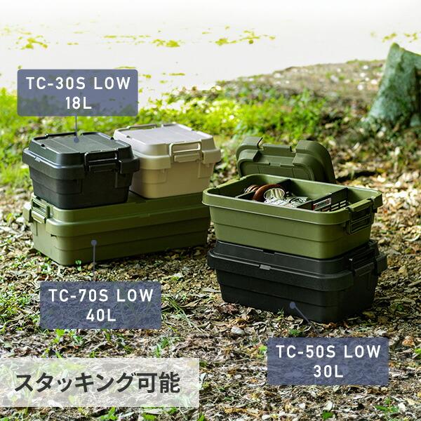 昭和と戦争1-8 収納ケースセット RISU（リス） スタッキング トランクカーゴ 18L (2個セット) TC-30S