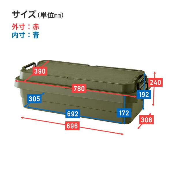 【人気商品】リス(RISU) 収納ボックス トランクカーゴ 40L ベージュ 日 トランクカーゴ TC-70S LOW (浅型40L) | リス公式オンラインショップ