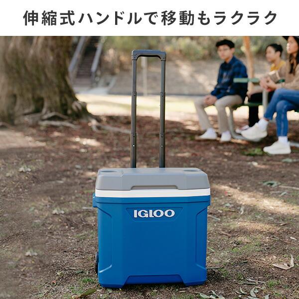 引き渡し済　IGLOOキャスター付クーラーボックス　52QT 楽天市場】イグルー キャスター付き クーラーボックス 大型